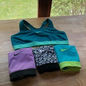 Lot of 4 Colored Nike Sports Bras